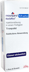 Mounjaro 12,5mg/Dosis Kwikpen Injektionslösung 1 Pen (1Pen = Bedarf für 4 Wochen)