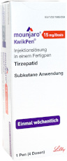 Mounjaro 15mg/Dosis Kwikpen Injektionslösung 1 Pen (1Pen = Bedarf für 4 Wochen)